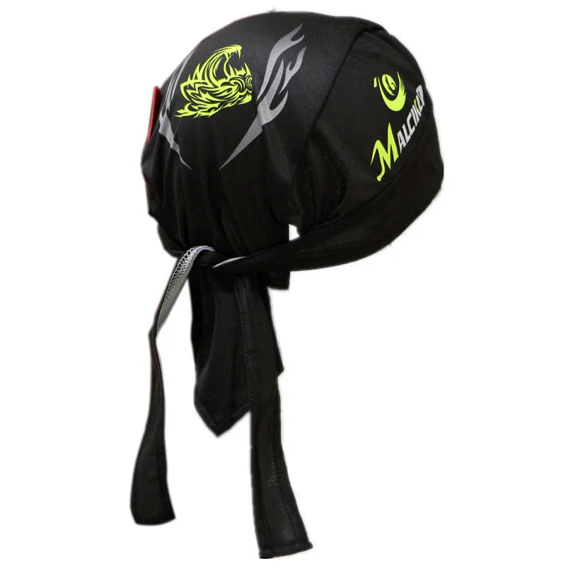 Casquette de cyclisme pour homme et femme, motif tête de mort, style pirate, foulard, bandana, anti-transpiration, anti-UV, bandeau de sport